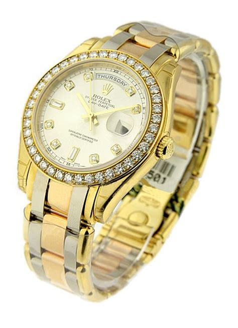 rolex tri color gold|rolex tridor watch.